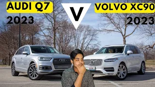 Volvo XC90 Vs Audi Q7 2023🔥🔥 | Full comparison video | Which one is better ?? 🤔🤔| Price -1Cr+ #car