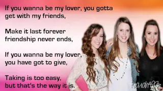 Wannabe - Spice Girls [Cover by Tiffany Alvord and Megan & Liz] Lyrics on screen