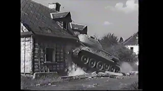 Tank T 34 - část 1. - překonávání protitankových překážek