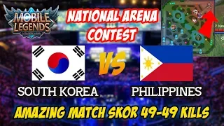 Super Amazing Match 49-49 South Korea vs philippines National Arena Contest