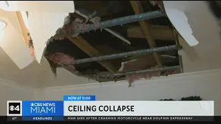 Rainy weather to blame for partial apartment ceiling collapse in Tamarac