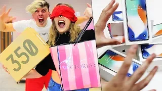 Buying Everything I Touch BLINDFOLDED with my EX BOYFRIENDS CREDIT CARD!