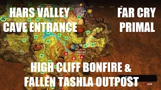 Far Cry Primal Gameplay: Cave Entrance To High Cliff Bonfire & FallenTashla Outpost.