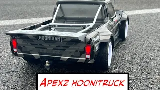 Apex2 Hoonitruck: Initial Drive #apex2 #apex2hoonitruck #rchoonitruck