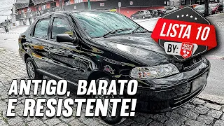 10 CARROS ANTIGOS BARATOS QUE NÃO DEIXAM NA MÃO! Pode comprar que é resistente!