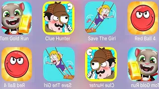 Red Ball 4 & Save The Girl & Clue Hunter & Tom Gold Run Top 4 iPad Games Gameplay Walkthrough Part 2