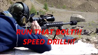 SPEED DRILL WITH A TIKKA TAC A1 6.5CREEDMOOR BOLTACTION RIFLE