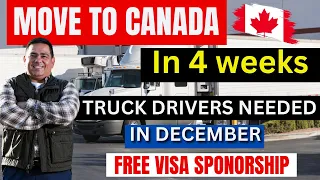 Truck Driving Jobs In Canada With Free Visa Sponsorship In 2023/2024 - Truck driver in Canada