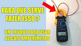 Todo eletrecista precisa conhecer esse truque para usar o alicate amperímetro !