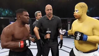 🥊Mike Tyson vs. Homer Simpson (EA Sports UFC 2) - CPU vs. CPU - Crazy UFC 👊🤪