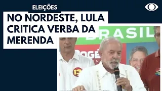 Lula viaja pelo Nordeste e critica verba reservada para merenda