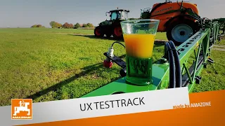 Anhängefeldspritze UX auf der Holperstrecke / Testtrack