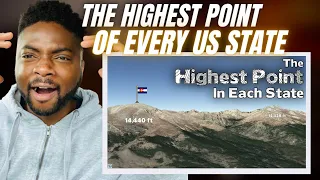 🇬🇧BRIT Reacts To WHAT IS THE HIGHEST POINT OF EVERY US STATE?