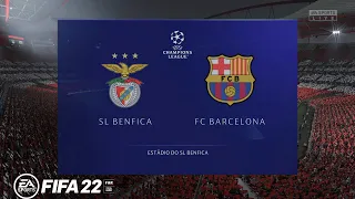 FIFA 22 - BENFICA VS BARCELONA | UEFA Champions League | Group Stage