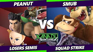 Xanadu Homecoming Losers Semis - Peanut Vs. smub - Smash Ultimate - SSBU