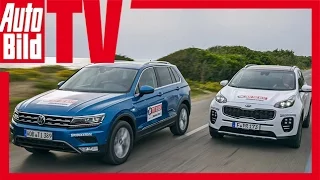 Test Kia Sportage vs. VW Tiguan - Kia gegen Volkswagen SUV