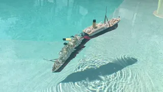 Titanic Custom Sinking Submersible Model Split in half Sneak Peak TEST FOOTAGE ONLY TEST SINK VIDEO