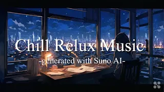 [30min] Chill BGM for relux/work/meditation/sleep part2-copyright free BGM generated with Suno AI