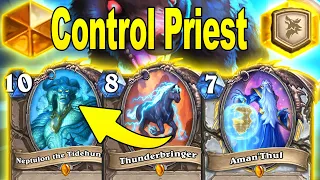Turn 2 Neptulon Was Crazy! Thunderbringer is Awesome in Control Priest Titans Mini-Set | Hearthstone