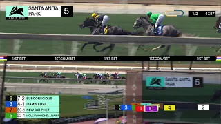 Lincoln Hawk wins Race 5 on Saturday June 19th, 2021 at Santa Anita Park.