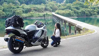 Challenging the Traumatic Site in Shikoku Once Again Riding a Hayabusa