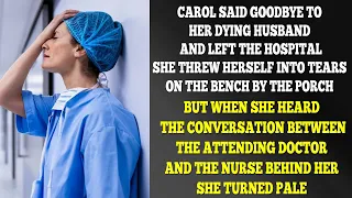 After Saying Goodbye To Her Dying Husband, She Left The Hospital In Tears But Suddenly Overheard...