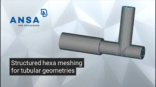 Structured hexa meshing for tubular geometries