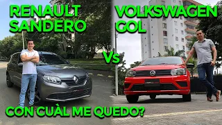 🔥Renault Sandero vs Volkswagen Gol🔥CON CUAL ME QUEDO?🔥AutoLatino🔥