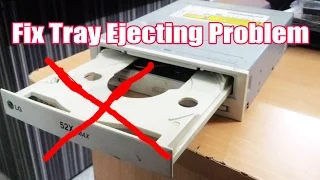 How to fix a DVD drive's tray that doesn't open or eject