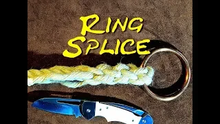 Ring Splice Crown Method -  Splicing a Rope onto a Ring Using the Crown Knot Method