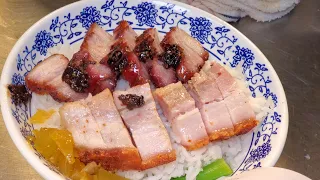 Crispy Roasted#PorkBelly，Super Roasted Goose#CharSiu #BBQork #ASMR #HongKongstreetFood #陳皮燒鵝 #香港美食