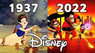 Evolution Of Disney Animation 1937 - 2022