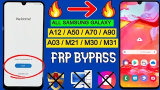 All Samsung A50/A70/A03/A12/A90/M21/M30/M31 Frp Bypass Android 12 | Reset Google Account Without PC