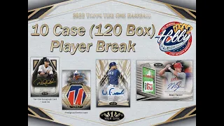 CASES #1-5   -   2022 Topps TIER ONE 10 Case (120 Box) Player Break eBay 08/29/22