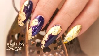 Gold Foil Nail Art