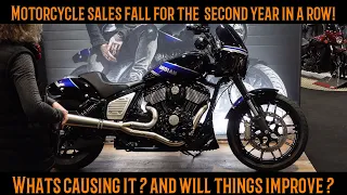MCIA shows MOTORCYCLE Sales in decline! Whats going on?