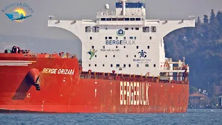 VERY BIG BULK CARRIER pass the BOSPHORUS - 4K ISTANBUL STRAIT SHIPSPOTTING 2022