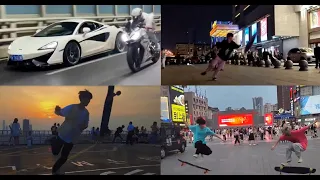 Longboard and skateboard | TIKTOK fashion skate moment compilation🙂 #002