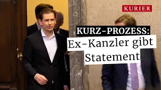 Sebastian Kurz Prozess: Ex-Kanzler gibt Statement