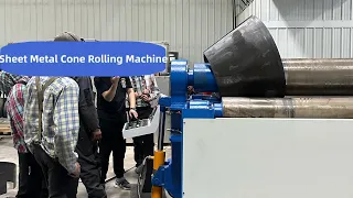 Cone Rolling Machine,4 Roller Bending Machine for Rolling Cone,Sheet Metal Cone Rolling Machine