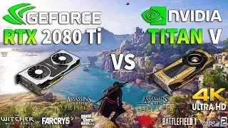 RTX 2080 Ti vs TITAN V Test in 8 Games 4K (i7 8700k)