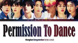 BTS (방탄소년단) - 'Permission To Dance' Lyrics [Color Coded_Eng]