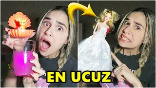 EN UCUZ ÇOCUK OYUNCAKLARINI DENEDİM !! (SAHTE BARBİE, SÜRPRİZ ELSA)