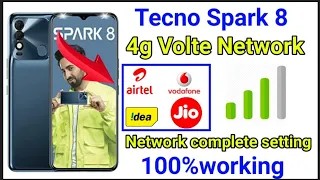 tecno spark 8 4g volte Network problem solve | how to fix network problem tecno spark 8