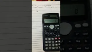 Decimal into binary convert using calculator fx-991MS||Calculator tricks ||digital electronic