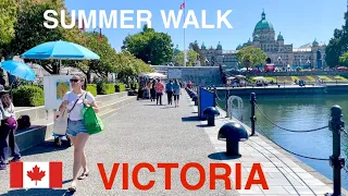 🇨🇦[4k] Summer walk in Victoria Downtown ,BC, Canada, 2023