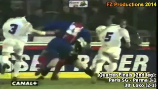 1995-1996 Cup Winners' Cup: Paris St.Germain FC All Goals (Road to Victory)