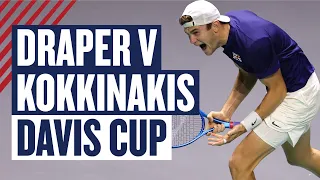 Highlights - Jack Draper v Thanasi Kokkinakis | Great Britain vs Australia | Davis Cup 2023 | LTA