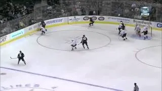 Kari Lehtonen makes incredible glove save vs Ducks 02/08/13