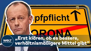 IMPFQUOTE: CDU-Vorsitzkandidat Friedrich Merz lehnt allgemeine Impfpflicht ab – Zweifel am Vollzug